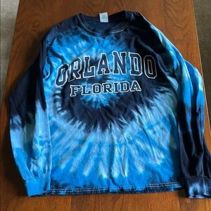 Orlando Florida Tie-Dye Shirt - Blue